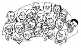 集体照漫画,漫画里的校园生活剪影